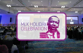 MLK Holiday Celebration 2026 Event Graphic Image from 2025 Event with text overlay 